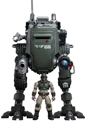 JOYTOY JT8940 40K 1/18 Action Figur Spielzeug, Astra Militarum Cadian Armoured Sentinel, 4-Zoll Geschenk für Action Figure Enthusiasten und Sammler (MSS-8940)