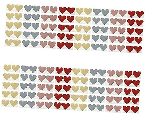 VILLCASE 80blätter Herzförmige Scratch off Aufkleber Etiketten Für Kreative Karten Postkarten Und Überraschungen Roségold Für Hochzeiten Und Geburtstagsfeiern