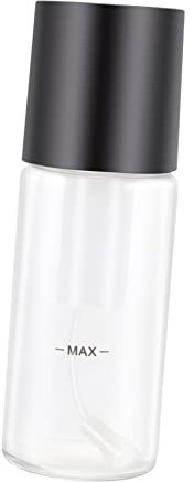 Garneck Oil Spray Pump Bottle 150ml Glass Spray Oil Bottle Black Kitchen Accessories for Cooking Bbq and Salad Dressing