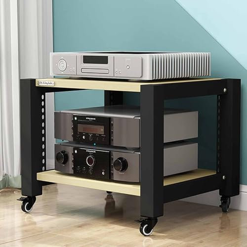 Gabinete De Audio HIFI Multicapa Multifuncional, Estantería de audio y video, soporte de consola multimedia, mueble tocadiscos con estantes ajustables, gabinete estéreo multifunción para sala de estar