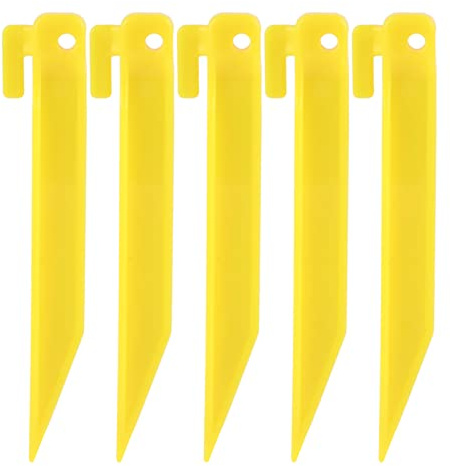 Aoaoy Enjeux de Tente en Plastique Chevilles 18 × 12 × 4 5pcs Nylon Léger Nylon Ongles Hachés Ongles à Vis de Vis pour Surface de Glace du Sol