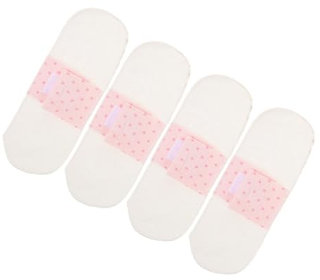 ELAYARD 4 Stück-pack Waschbare Menstruationseinlagen aus Baumwolle für Frauen mit Hautfreundlicher Oberfläche und Weichem Atmungsaktivem Material für Schwangerschaft und Wochenbett
