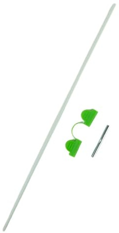 FUANA Aros de invernadero para jardín, estacas de soporte para plantas sin óxido con marco de acero recubierto de plástico, juego de postes de túnel de cultivo para semilleros de 2.5 a 3.5 pies de