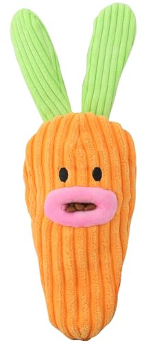 Dog Stuffed Toys | Easter Squeaky Carrot Stuffed Animal,Cute Food Dispenser Puppy Toys,for Puppy Small Medium Home Indoor Daily Travel Garden Training Boredom