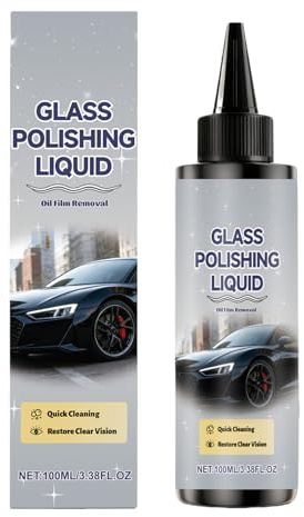 Pulitore Vetri Auto Fluido Lucidante E Dettagliante Per Parabrezza Da 100ml | Pulitore Per I Finestrini 'Auto Per Guida Notturna, Pendolarismo, Autostrada, Garage, Camion, Uso
