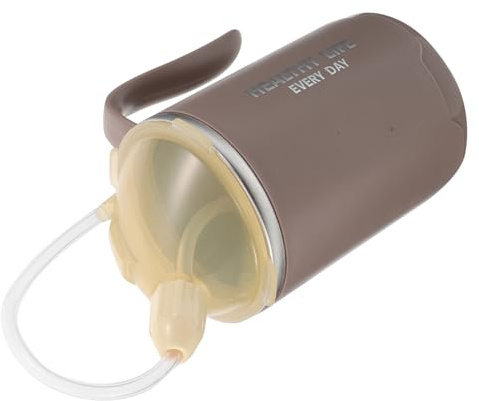 CLISPEED Beaker Cup for Elderly Nursing Straw Cup 400ml Spill-proof Drinking Aid for Bedridden Seniors and Dysphagia Patients in Healthcare Settings