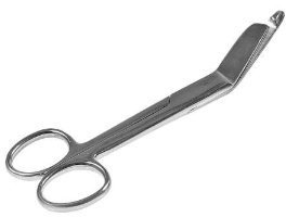 Verbandschere nach Lister kniegebogen mit Kopf 14 cm von Behrend-Homecare