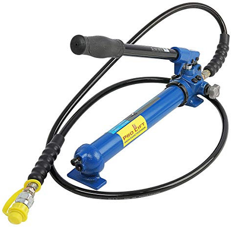 Pro-Lift-Montagetechnik 2 stufige Hydraulikhandpumpe, Hydraulikpumpe, 480cm³ Öltank, 00041