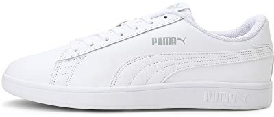 Puma Smash V2 L, Unisex Adults’ Low-Top Sneakers, White (Puma White-Puma 07), 11 UK (46 EU)