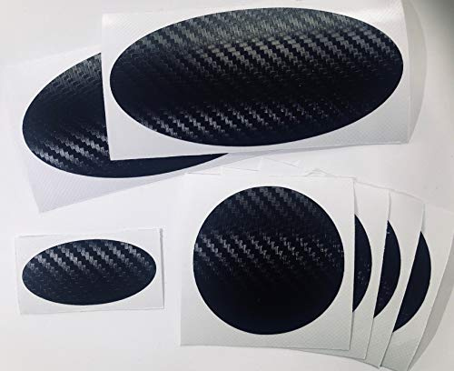 Emblem Folie Typ K1 Aufkleber Carbon schwarz 7 Teilig Grill Heck Lenkrad Alufelgen