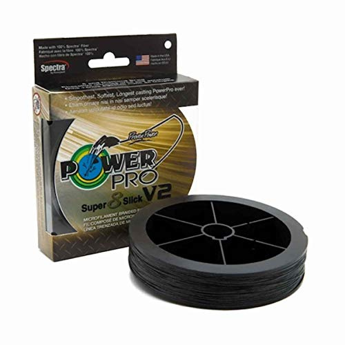 POWER PRO Super8Slick V2 geflochtene Schnur, Onyx, Schwarz