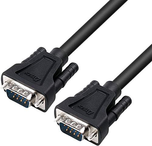 DTech 1,5 m DB9 9 poliges serielles Kabel Stecker zu Stecker RS232 Straight Through Cord