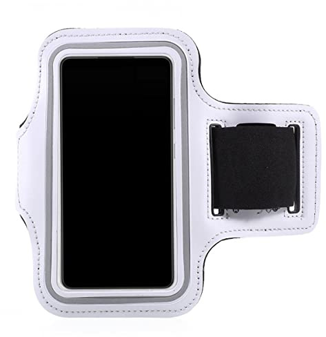 CoverKingz Brazalete Deportivo Universal para teléfono móvil, para Todos los Smartphones de 6,6 a 6,9 Pulgadas, Bolsillo para el Brazo, Pulsera de Correr, Funda Deportiva, Blanco