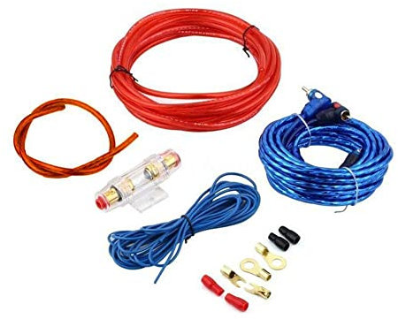 Auto Subwoofer Kabel,MoreChioce 4,5m 10GA Auto Steuerung Audio Kabel Kit 60A Sicherungshalter 1200W Netzkabel Verstärker-Installations-Kit Car-Audio-Kabelbaum Kabelset für Verstärker