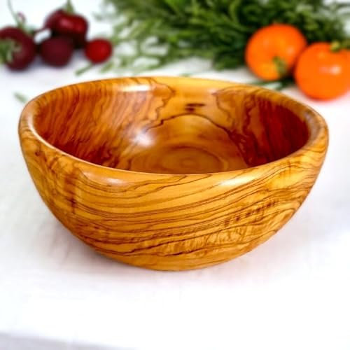 OLIVEART Cuenco pequeño de madera de olivo de 18 cm (18 cm)
