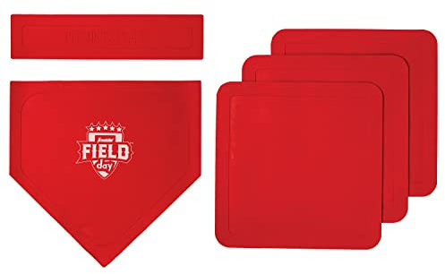 Franklin Sports Field Day Rubber Base Set for Baseball + Softball