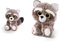 NICI Glubschis: Das Original – Glubschis Waschbär Clooney 25 cm – Kuscheltier Waschbär mit großen Augen – Flauschiges Plüschtier mit großen Glitzeraugen & 46621 Glubschis Waschbär Clooney, ca. 15cm