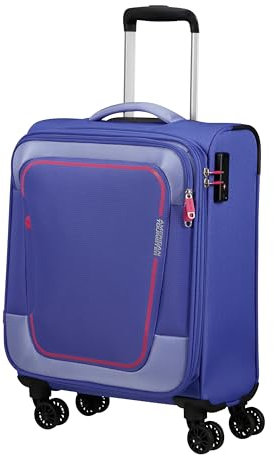 American Tourister Pulsonic - Spinner S, bagagli a mano espandibile, 55 cm, 40,5/43,5 L, viola (lilla morbida)
