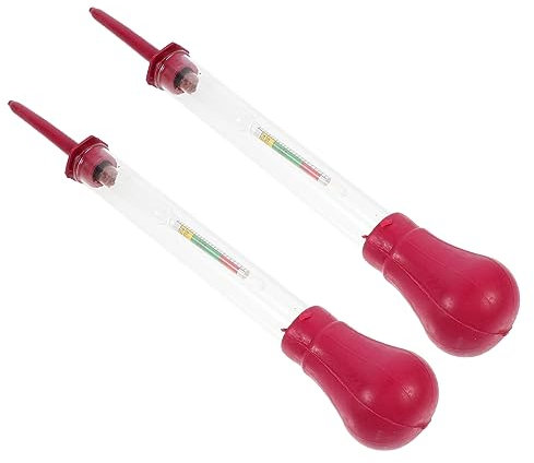 Supvox 2stücke Batterie-Hydrometer Saug Typ Elektrolyt Dichtemessgerät Elektrohydraulisches Elektrolyt-densitometer Für Elektrolyt-dichte Messung