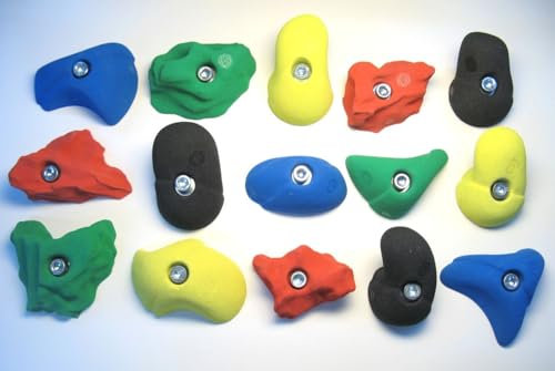 KS Klettergriffe Klettergriffe Set Mittel 1, Farbe:schwarz