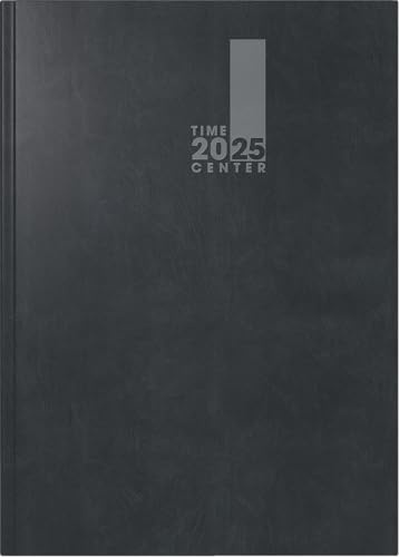 BRUNNEN Buchkalender TimeCenter Modell 726 (2025), 2 Seiten = 1 Monat, A5, 272 Seiten, Baladek-Einband, schwarz