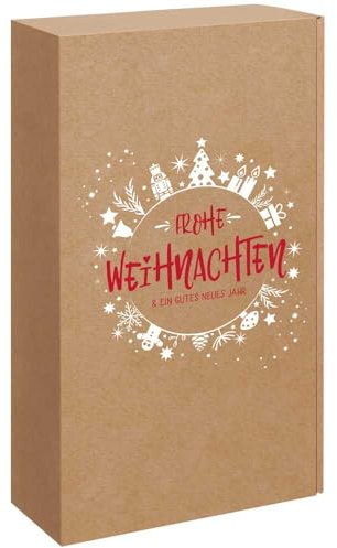 2er Weinkarton Christmas Joy 36 x 19,2 x 9,5 cm, 25 Stück