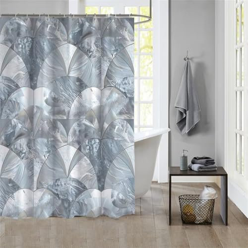 Duschvorhang Murals 240x200cm Beschwerter Saum Wasserdicht Duschvorhänge Waschbar Stoff Shower Curtains Mit Ösen Duschvorhangringe Faltbarer Bad Curtain Badewanne Badezimmer Vorhang Gardinen 842