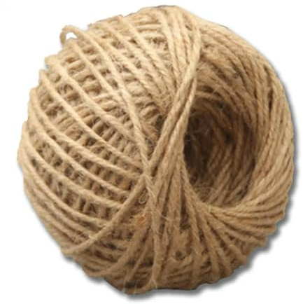 CIVIOOH 100M 1mm 2mm 3mm Naturleinen Hessische Juteschnur Kordel Hanfseilschnur Verpackungsschnüre Weihnachtsveranstaltung Partyzubehör