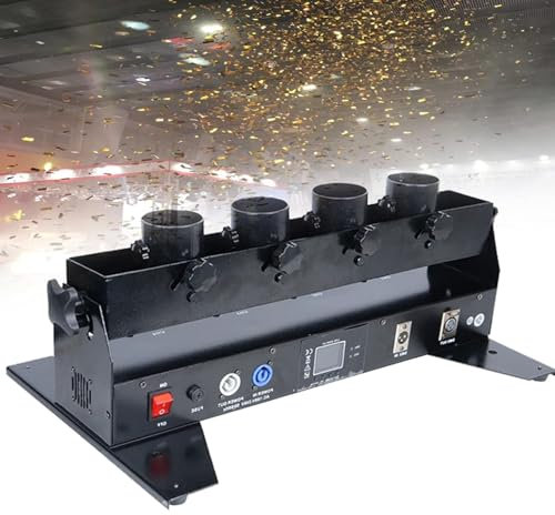 Cashwise Máquina lanzadora de Confeti con Control Remoto, máquina de cañón de Confeti eléctrica para Fiestas, Bodas, conciertos, Celebraciones, Eventos Especiales, Efectos de Escenario