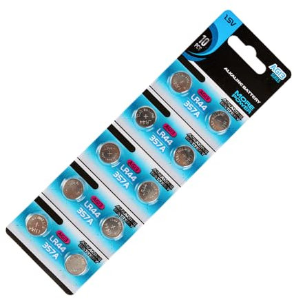 Avejjbaey Paquete de 10/20 AG13 LR44 1 55 V botón alcalino pilas pilas botón moneda batería para calculadora de reloj de última potencia