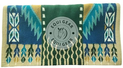 EQUIEMPRESS Sattelunterlage Western Ranch/Westernsatteldecke aus Neuseelandwolle, Top Wool Pad Sensor Flex (Anpassung möglich) A-437 (34 x 36)
