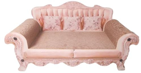 Katzenbett aus Karton – Kratzbrett aus Karton für Katze, Robustes rosa Kratzbett für Katzen | Lustiges Kratzmöbel für Katzen mit unserem Kratzbrett für Innenräume