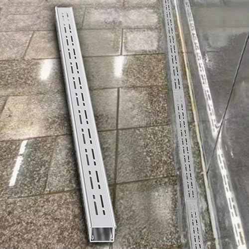 Entwässerungsrinne Schmaler Abflussgitter Edelstahl Terrassenablaufkanal Lineare Bodenablauf Duschablauf Gitterrost Für Außenbereich Küche Hof(3.5X3cm(1.4x1.2))