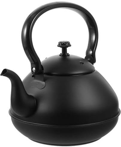 Hervidor de Acero Inoxidable Negro 2l para Cocina Vintage