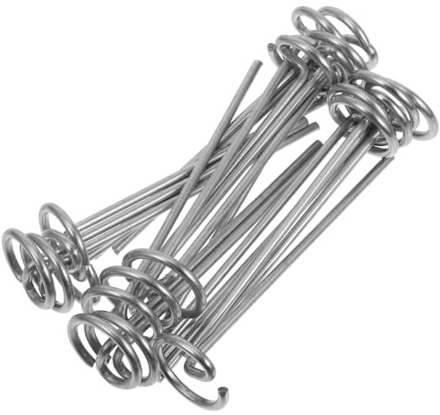 SOIMISS 20pièces Piquets de Jardin Robustes Piquets pour Tente et Tonnelle de Jardinage Métalliques pour Toile de Paillage