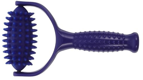 ROMISBABA Massage Roller mit Noppen Handlicher Massage Stick für Rücken Beine und Nacken Material Effektive Muskelentspannung und Stressabbau für Zuhause und Unterwegs Blau