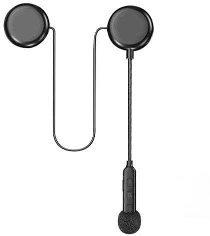 Gutol Cuffie Bluetooth 5.2 per casco da moto, ultra sottili, di alta qualità del suono, con 8 ore di utilizzo e risposta automatica, adatte per ciclismo e sci