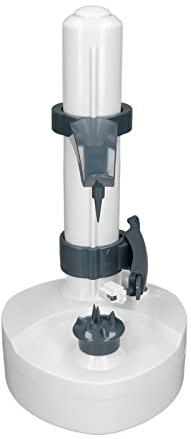 Hamwesh Pelapatate Elettrico, Pelapatate Rotante Automatico per Frutta e Verdura con 2 Lame per da (WHITE)