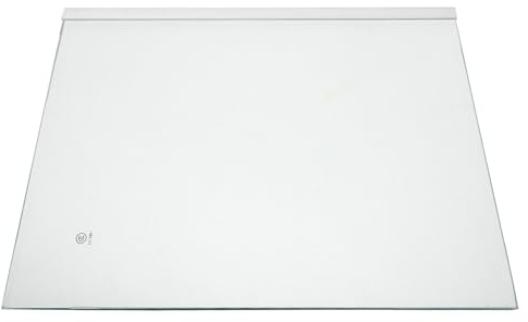 NIYANGLE Estante de Vidrio Templado para Refrigerador 29.5x27 Cm Borde Lateral, Estante de Almacenamiento Compatible para Nevera y Congelador, Repuesto Resistente y Fácil de Limpiar