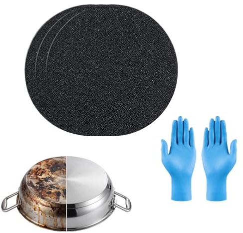 Yurosuis Esponja de Acero Inoxidable para Cocina,Limpieza Sartenes,Esponja Estropajo Acero Inoxidable - para Cocineros caseros, familias, Parrillas, bandejas de Horno y sartén