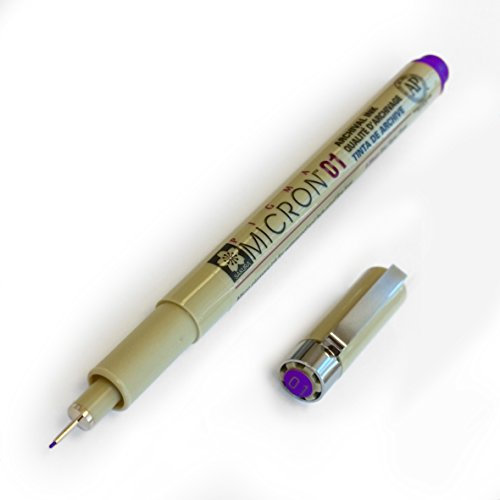 Sakura Pigma Micron Pigment-Fineliner - 0,1 mm, lila, 1 Stück