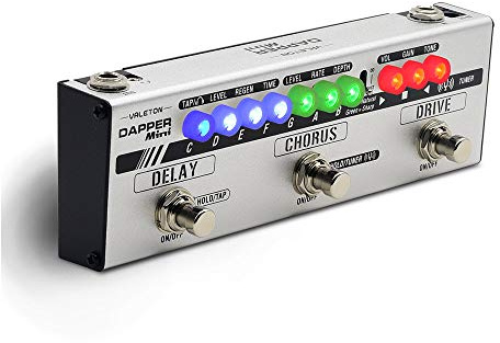 Valeton Dapper Mini Stage Session Gigging Gear Overdrive Distortion Chorus Delay Guitar Multi-Effects Pedal