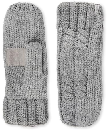 isotoner Women’s Chunky Cable Knit Cold Weather Mittens with Warm, Soft Lining