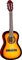 EKO GUITARS - CS-2 SUNBURST Chitarra Classica Serie Stdio Scala 1/4, top in Tiglio laminato, Fasce e Fondo in Tiglio Laminato, Manico e Tastiera in Betulla, Custodia Inclusa, Colore Sunburst