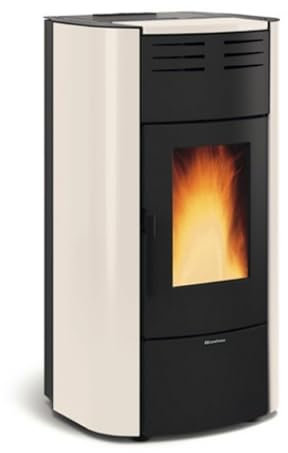 Extraflame 1285150 Raffaella Idro H18 Wasserführender Pelletofen Stahl Elfenbein/A+