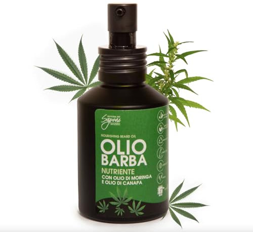 Officina dei Saponi Pflegendes Bartöl mit Moringaöl und Bio-veganem Hanföl 60 ml