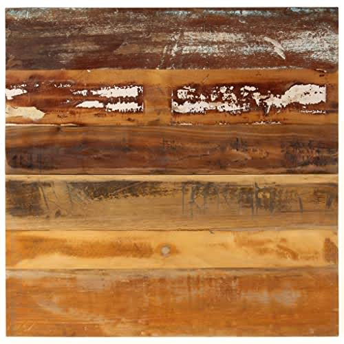 DIGBYS Quadratische Tischplatte 70x70 cm 15-16 mm Massivholz Altholz