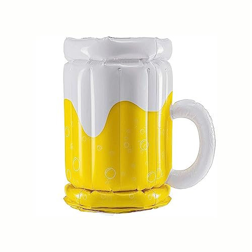 WAOCEO Seau à glacon PCV Gonflable Chope À Bière D'été Fruits Boissons Barre Froide en Plein Air Portable Fête Bière Vin Champagne Cocktail Seau À Glace Seau À Eau Gonflable Seau a Champagne