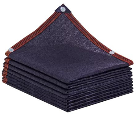 Sonnenschutz Netz Schwarz Schattierungsnetz Mit öSen 90% Shading Rate Uv-BestäNdiges ReißFestigkeit Die Luft Kann Auf Und Ab Zirkulieren FüR Fensterbank Garten Balkon-Schattennetz (2mx4m)