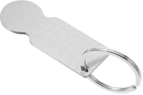 AUTSUPPL Shopping Trolley Token Trolley Lock Opener Heat Transfer Keychain Blank Diy Pendant